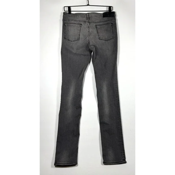 Acne Studios Kex Nightster Jeans Womens 29 x 34‎ Gray Denim Slim Y2K Minimalist - Picture 3 of 16